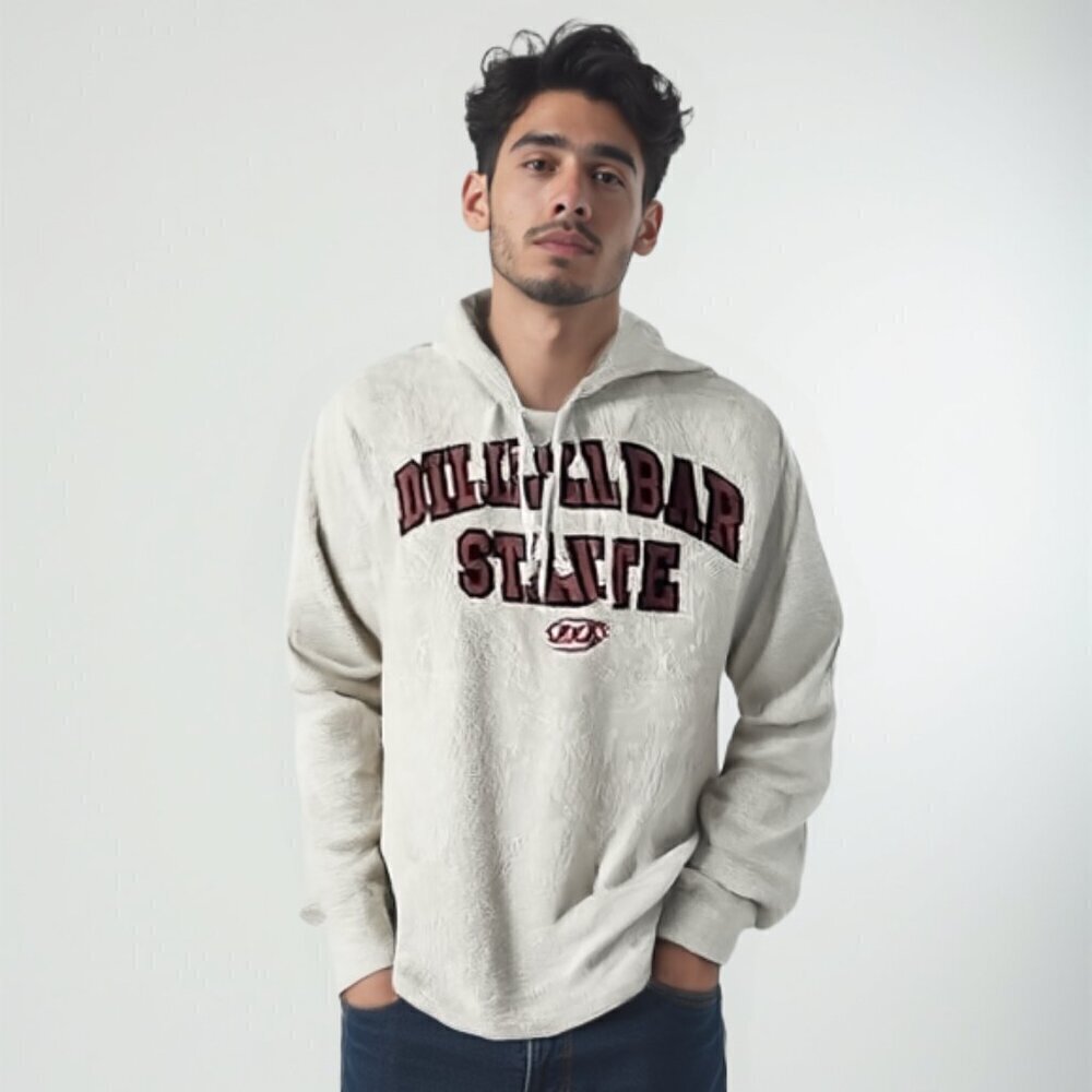 💕DQ Gray Dilly Bar State Hoodie M
